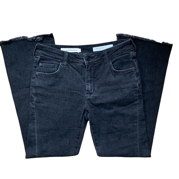 Pilcro High-Rise Flare Black Denim Jeans - Picture 1 of 4